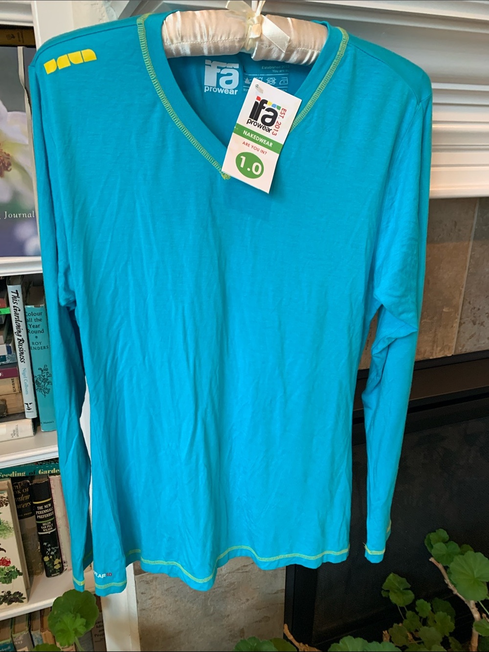 IFA Prowear Women's Long Sleeve V-Neck Tee in Turquoise